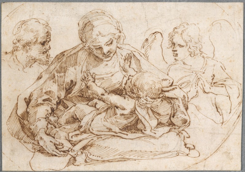 Holy Family with an Angel