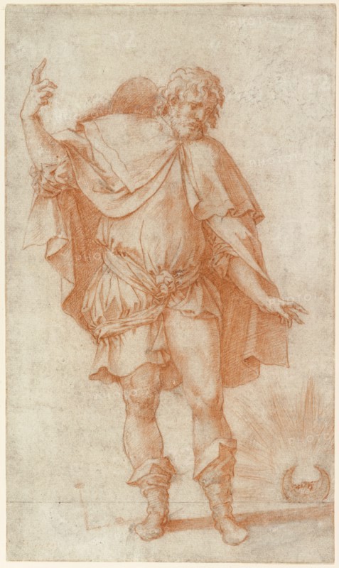 Study of a Male Figure (Empedocles and/or Saint Roch)