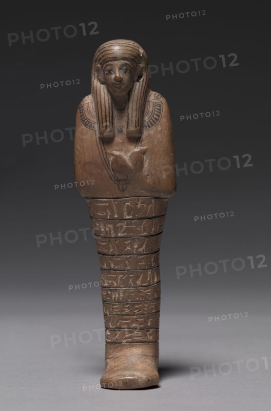 Shawabty of Tashery, c. 1391-1353 BC. Egypt, New Kingdom, Dynasty 18, reign of Amenhotep III. Painted tamarisk?; overall: 15.1 x 4.4 x 3.7 cm (5 15/16 x 1 3/4 x 1 7/16 in.).