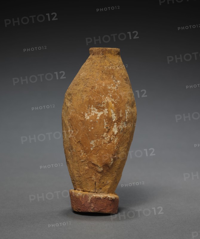 Model Storage Vessel, 2000-1900. Egypt, Middle Kingdom, late Dynasty 11 (2040-1980 BC) to early Dynasty 12 (1980-1951 BC). Painted wood; overall: 11.7 x 4.5 cm (4 5/8 x 1 3/4 in.).