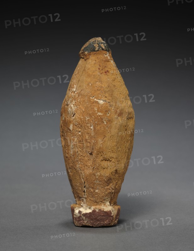 Model Storage Vessel, c. 2000-1900 BC. Egypt, Middle Kingdom, late Dynasty 11 (2040-1980 BC) to early Dynasty 12 (1980-1951 BC). Painted wood; diameter: 4.6 cm (1 13/16 in.); overall: 10.5 cm (4 1/8 in.).