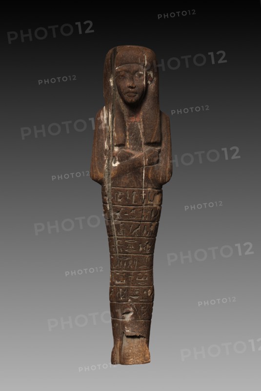 Shawabty of the Scribe Seti, 1350-1250 BC. Egypt, New Kingdom, late Dynasty 18 (1540-1295 BC) - early Dynasty 19 (1295-1186 BC). Painted wood; overall: 25.5 x 6.6 x 4.5 cm (10 1/16 x 2 5/8 x 1 3/4 in.).