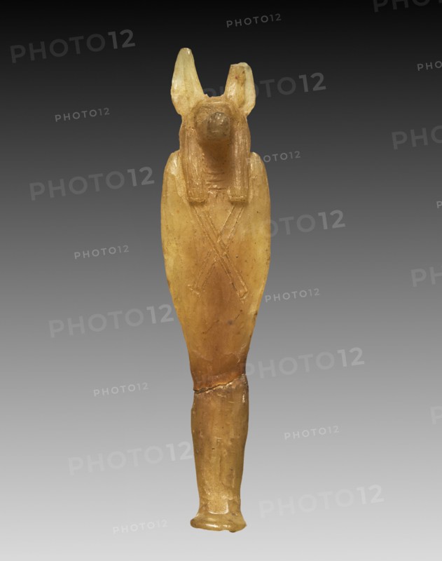 Son of Horus: Duamutef, 1000-900 BC. Egypt, Third Intermediate Period, late Dynasty 21 (1069-945 BC) or early Dynasty 22 (945-715 BC). Honey-colored wax with dark amber varnish; overall: 8.8 x 2.1 cm (3 7/16 x 13/16 in.).