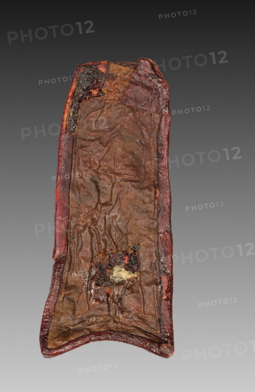 Mummy Band, 945-715 BC. Egypt, Third Intermediate Period, Dynasty 22, reign of Osorkon I. Stained leather; overall: 3.3 cm (1 5/16 in.).