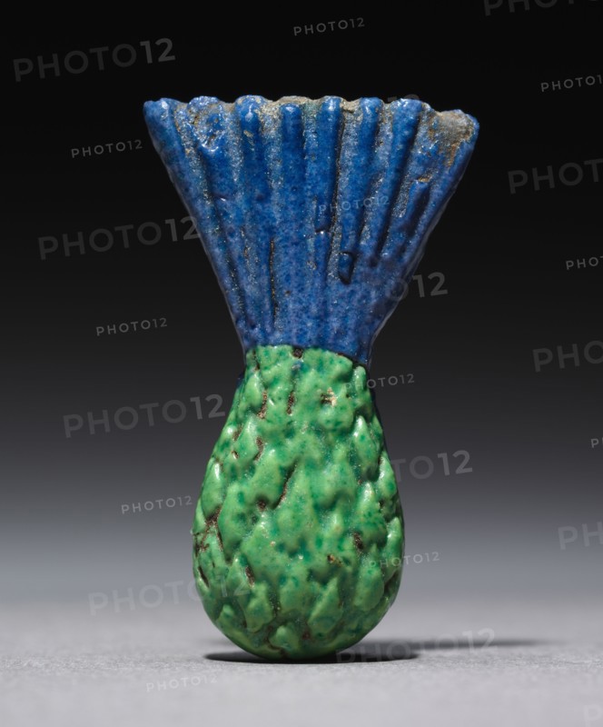 Cornflower Inlay, 1350-1296 BC. Egypt, New Kingdom late Dynasty 18 (1540-1296 BC). Polychrome faience; overall: 4.1 cm (1 5/8 in.).