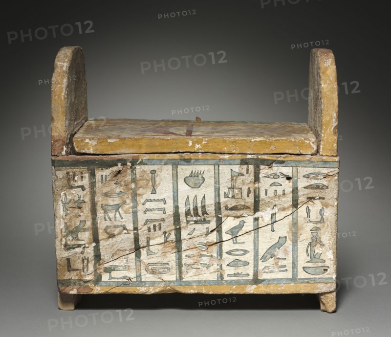 Shawabty Box of Ditamenpaankh, 715-656 BC. Egypt, Late Period, Dynasty 25. Painted wood; overall: 29.7 x 15.4 cm (11 11/16 x 6 1/16 in.).