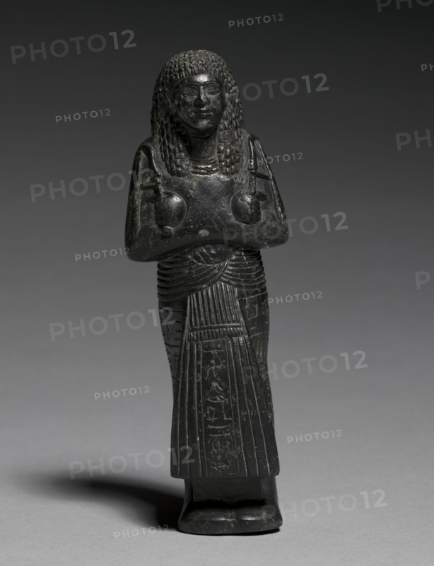 Shawabty of Nebmehyt, c. 1295-1240 BC. Egypt, New Kingdom, early Dynasty 19. Steatite; overall: 14.1 x 4.8 x 3.7 cm (5 9/16 x 1 7/8 x 1 7/16 in.).