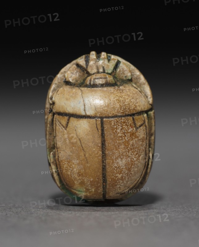 Amenhotep II Scarab, New Kingdom. Egypt, New Kingdom or modern forgery. Steatite, traces of turquoise glaze; overall: 1.2 cm (1/2 in.).