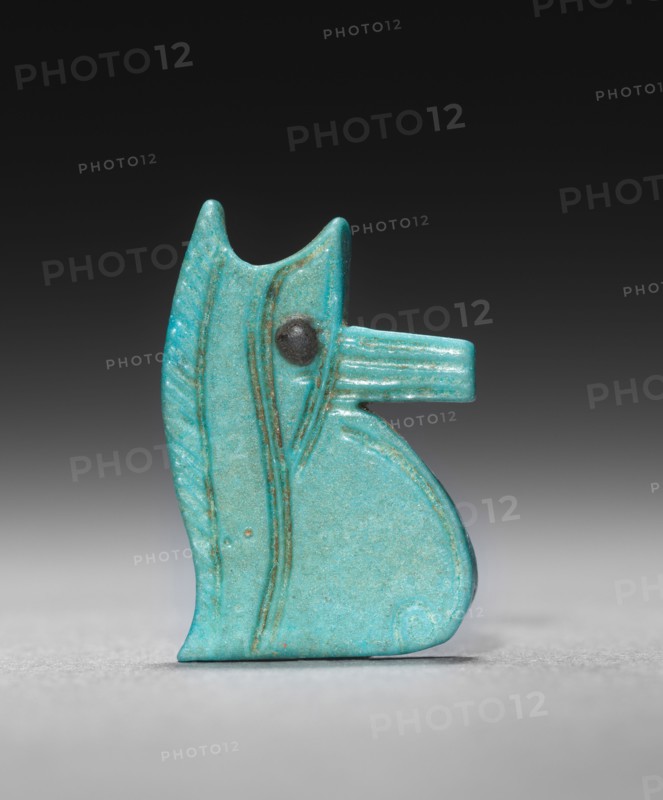Eye of Horus Amulet, 945-715 BC. Egypt, Third Intermediate Period, Dynasties 22-25. Turquoise faience; overall: 2.2 x 0.5 cm (7/8 x 3/16 in.).