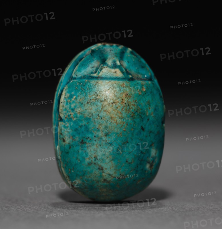 Scarab, 1648-1540 BC. Egypt, Second Intermediate Period. Turquoise-glazed steatite; overall: 1.6 cm (5/8 in.).