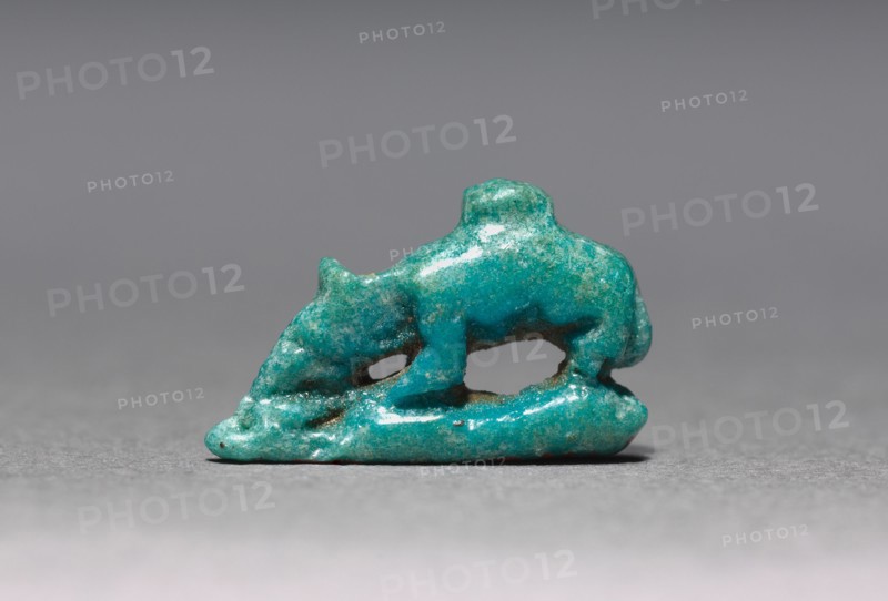Amulet of a Shrew, 715-332 BC. Egypt, Late Period. Turquoise green faience; overall: 1 cm (3/8 in.).