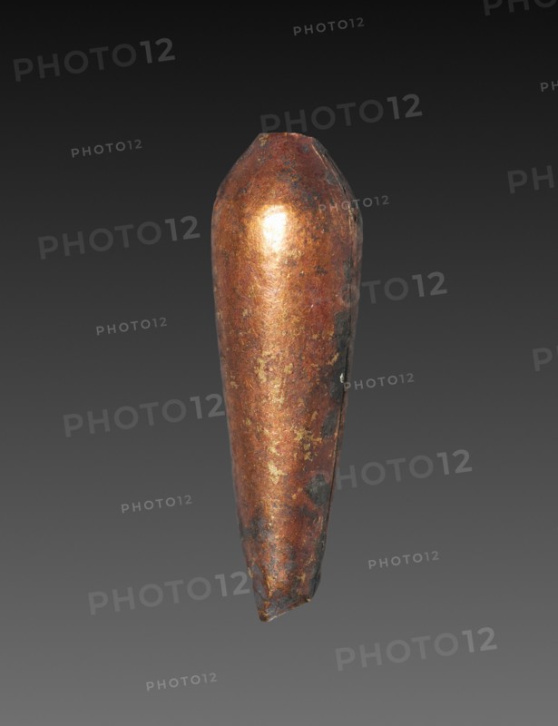 Teardrop-Shaped Bead, 1980-1801 BC. Egypt, Middle Kingdom, Dynasty 12. Gold over calcite gesso core; average: 2.4 cm (15/16 in.).