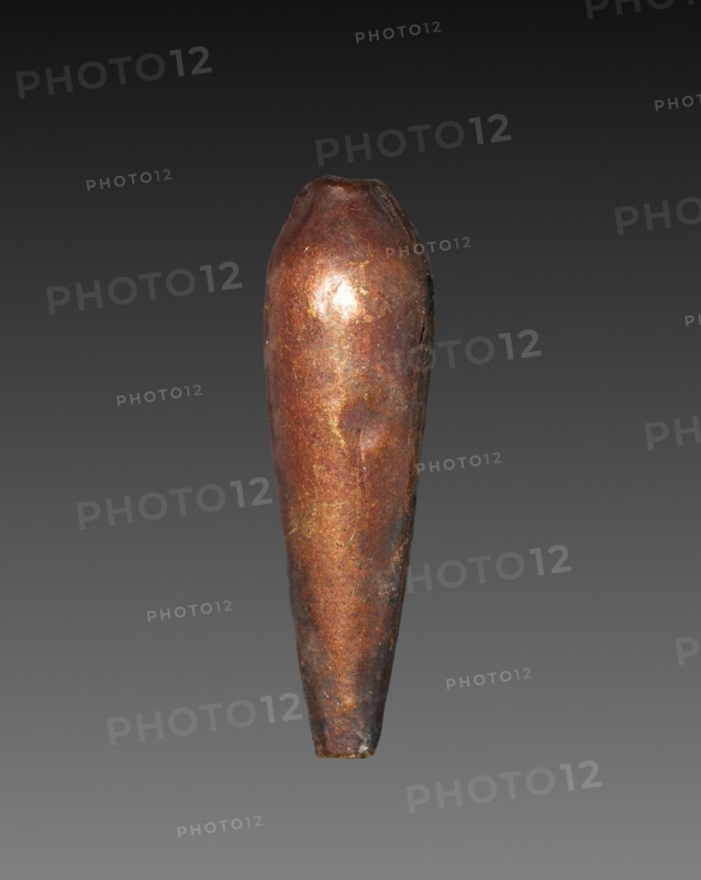 Teardrop-Shaped Bead, 1980-1801 BC. Egypt, Middle Kingdom, Dynasty 12. Gold over calcite gesso core; average: 2.4 cm (15/16 in.).