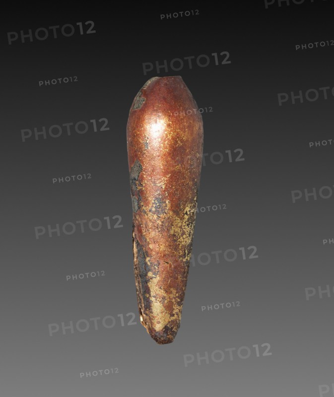 Teardrop-Shaped Bead, Dynasty 12. Egypt, Middle Kingdom, Dynasty 12. Gold over calcite gesso core; average: 2.4 cm (15/16 in.).