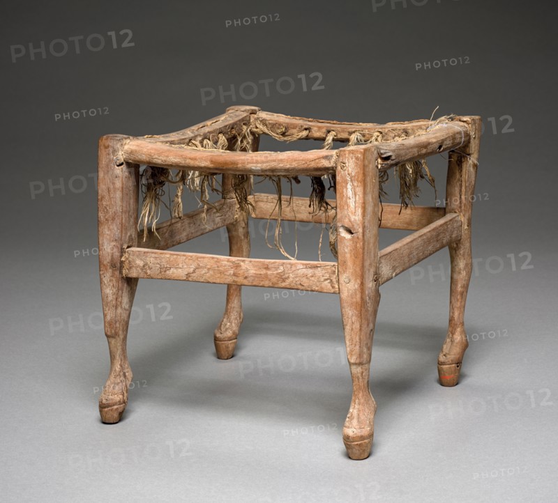 Child's Stool, 1295-1186 BC. Egypt, New Kingdom, Dynasty 19, 1295-1186 BC. Wood; overall: 20.3 x 20.2 x 23 cm (8 x 7 15/16 x 9 1/16 in.).