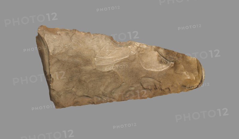 Hand Axe, 5000-3000 BC. Egypt, EL-Haraga, excavated in 1914, Predynastic, ca. 5000-3000 BC. Tan-colored flint; overall: 3 cm (1 3/16 in.).