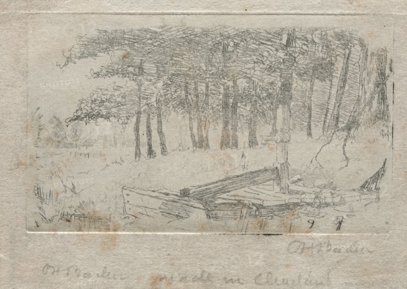 Sketch from Nature, 1879. Otto H. Bacher (American, 1856-1909). Etching