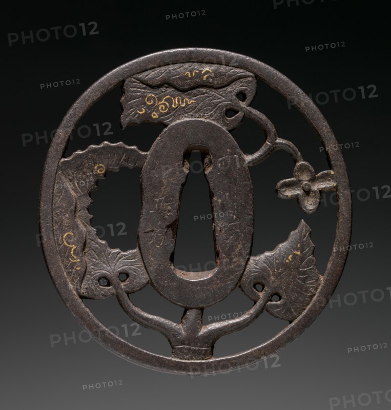 Sword Guard, second quarter of the 19th century. Masakata (Japanese). Iron; overall: 6.8 x 7 cm (2 11/16 x 2 3/4 in.).