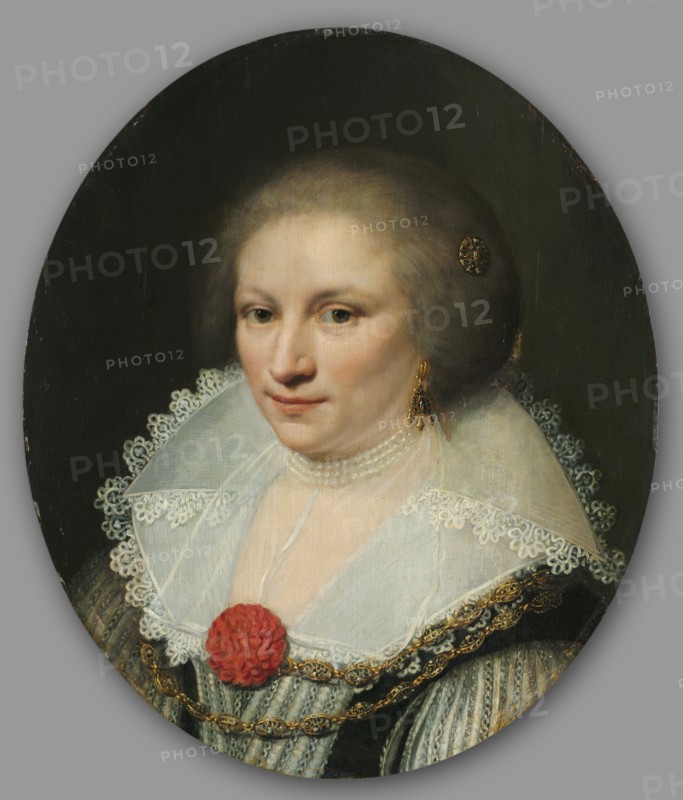 Portrait of a Woman, 1620s. Jan Anthonisz van Ravesteyn (Dutch, c. 1570-1657). Oil on wood; framed: 86.5 x 77.5 x 7 cm (34 1/16 x 30 1/2 x 2 3/4 in.); unframed: 53.2 x 45 cm (20 15/16 x 17 11/16 in.).