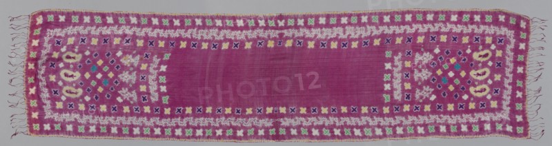 Silk Veil, 1800s - early 1900s. India, 19th - 20th century. Tritik (stitch resist); silk; overall: 196.2 x 47 cm (77 1/4 x 18 1/2 in.)