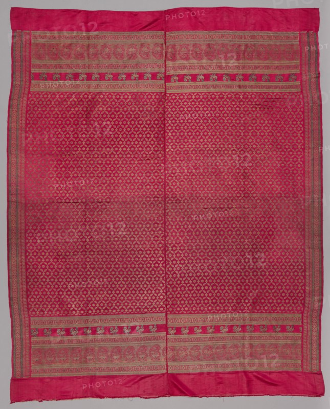 Gold Brocade, 1800s. India, 19th century. Brocade; silk and metal; overall: 196.2 x 158.8 cm (77 1/4 x 62 1/2 in.)