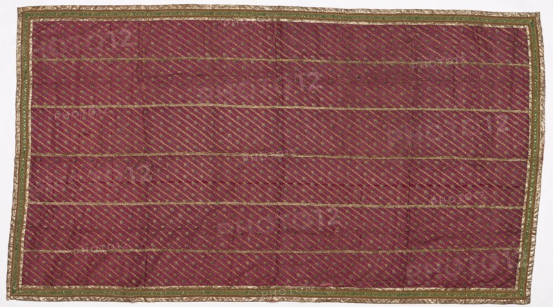 Sari, 1800s - early 1900s. India, 19th - early 20th century. Tabby ground, brocaded and embroidered; overall: 237.5 x 133.4 cm (93 1/2 x 52 1/2 in.).