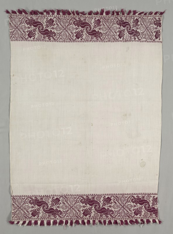Embroidered Towel, 1600s. Italy, 17th century or later. Embroidery; silk on linen; overall: 133 x 93.5 cm (52 3/8 x 36 13/16 in.)