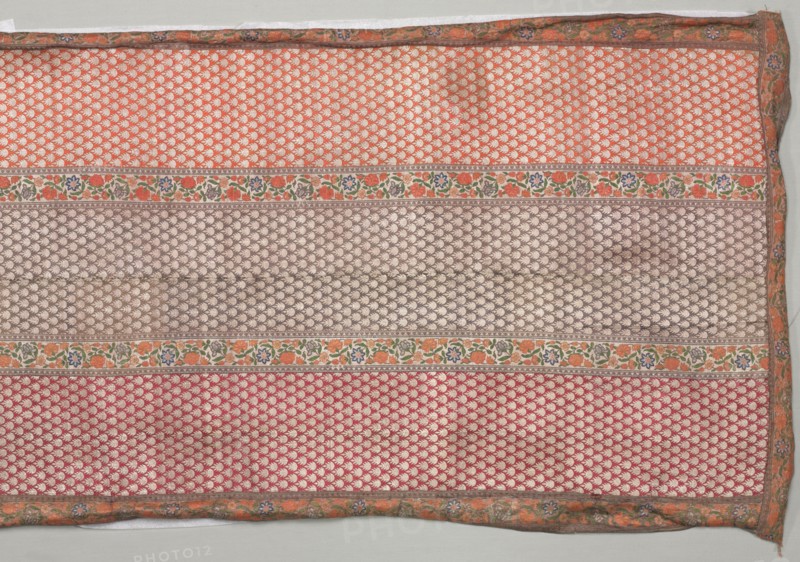 Sash, 1700s. Iran, 18th century. Silk taquete, brocaded; overall: 269.3 x 59.7 cm (106 x 23 1/2 in.).