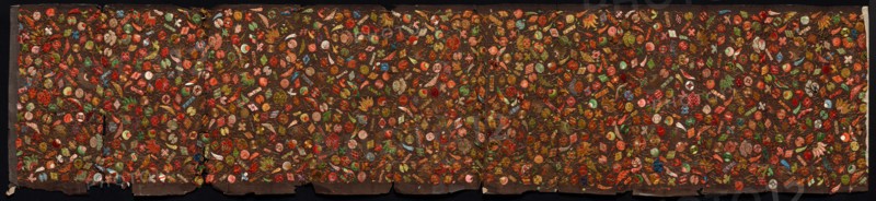 Embroidered Strip, late 1800s-early 1900s. Japan, late 19th-early 20th century. Embroidery; silk and gold thread on silk ground; average: 168.9 x 33.7 cm (66 1/2 x 13 1/4 in.)