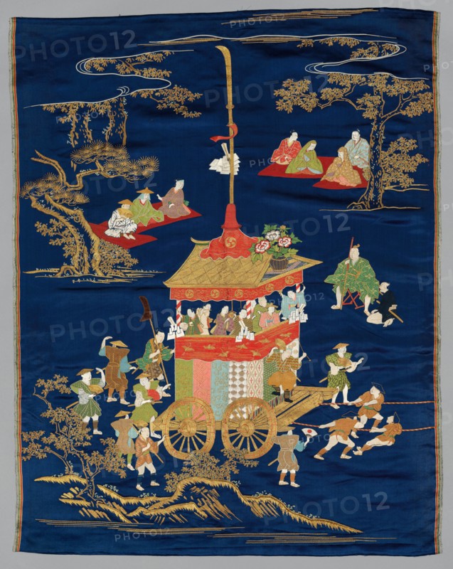 Embroidered Fukusa, late 1800s-early 1900s. Japan, late 19th-early 20th century. Embroidered silk; average: 90.1 x 69.8 cm (35 1/2 x 27 1/2 in.)
