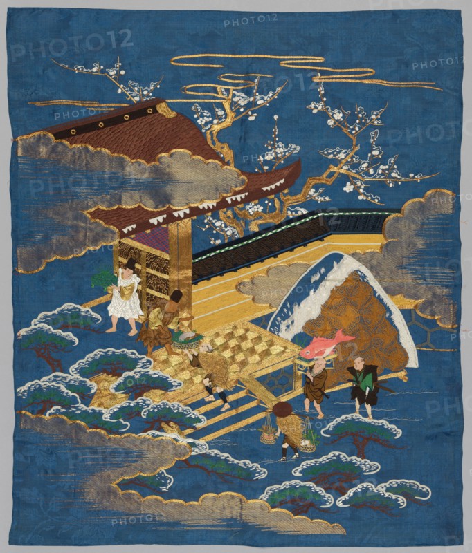 Embroidered Fukusa, late 1800s-early 1900s. Japan, late 19th-early 20th century. Embroidered silk; average: 97.2 x 79.4 cm (38 1/4 x 31 1/4 in.).