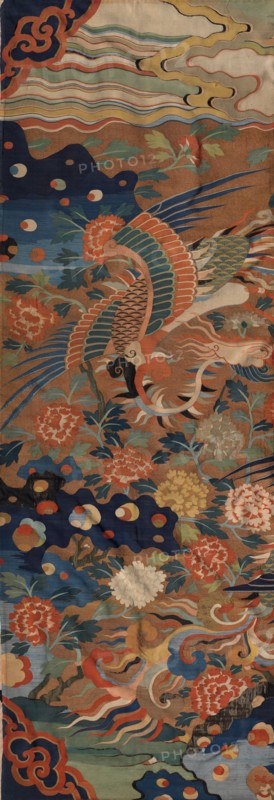 Tapestry, 1368-1644. China, Ming Period (1368-1644). Tapestry weave, silk and gold thread; overall: 198.1 x 66 cm (78 x 26 in.)