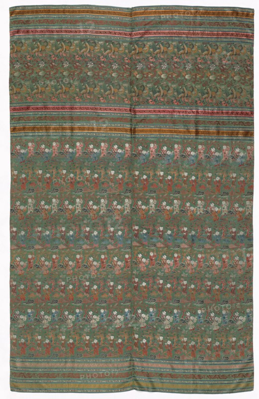 Compound Weave Textile, 1800s ?. China, 19th century (?). Compound weave: silk and gold; overall: 523 x 139.7 cm (205 7/8 x 55 in.)