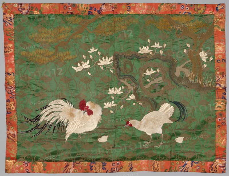 Embroidered Fukusa, late 1800s-early 1900s. Japan, late 19th-early 20th century. Embroidered silk; average: 97.8 x 127.6 cm (38 1/2 x 50 1/4 in.)