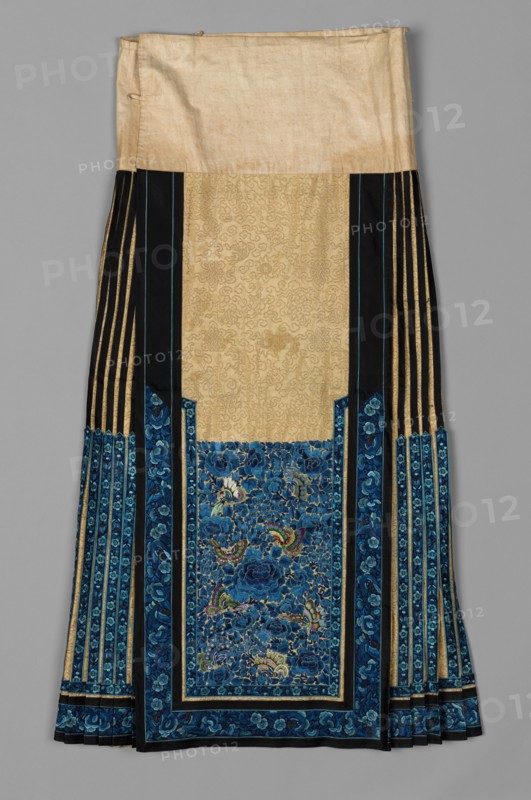 Skirt, late 1870s - early 1880s. China, late 19th century. Embroidery, silk; overall: 100.5 x 80.7 cm (39 9/16 x 31 3/4 in.).