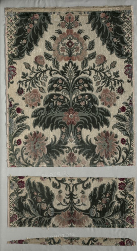 Fragments of Velvet (So-Called Velours Jardiniers), 1600s. Italy, Genoa, 17th century. Velvet; silk and metallic thread; overall: 97.8 x 60.3 cm (38 1/2 x 23 3/4 in.).