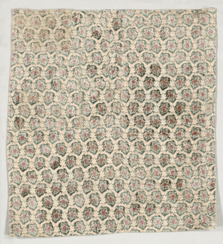 Velvet Segment, c. 1800. Italy, early 19th century. Velvet; overall: 77.5 x 71.1 cm (30 1/2 x 28 in.).