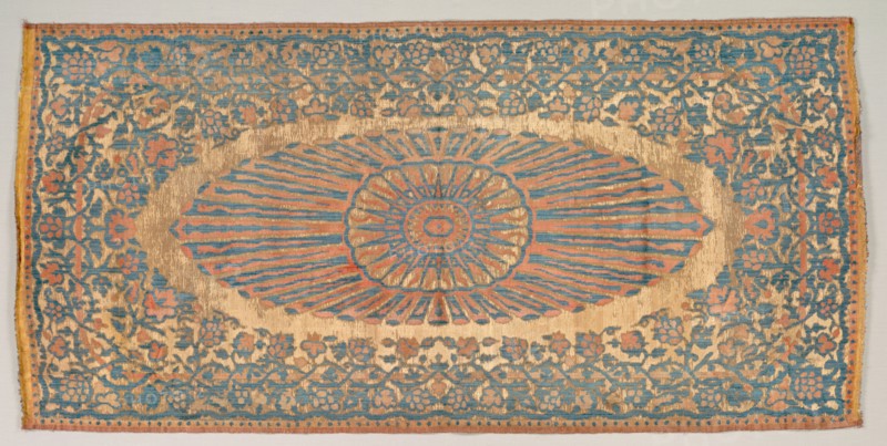 Cushion cover, 1800-1850. Turkey. Velvet, brocaded: silk and metal thread; average: 121.3 x 59.1 cm (47 3/4 x 23 1/4 in.)
