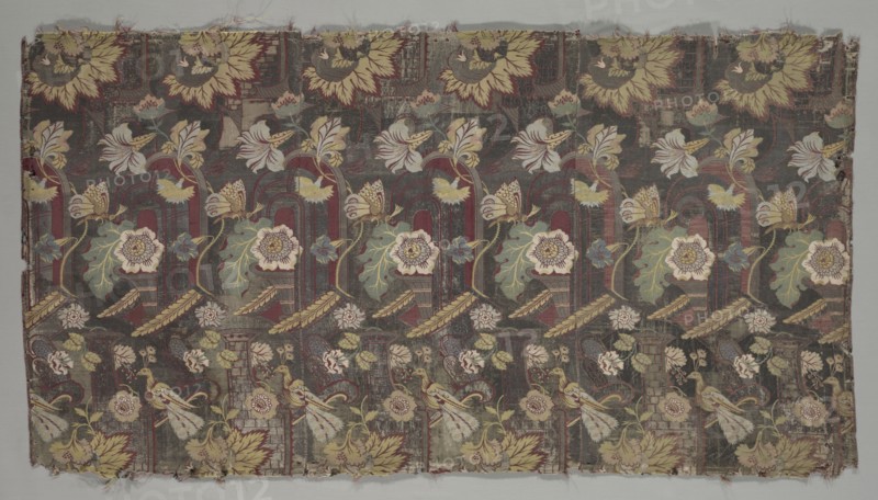 Length of Brocade, late 1600s. Italy, late 17th century. Plain compound twill, brocaded; overall: 87.1 x 162.2 cm (34 5/16 x 63 7/8 in.).