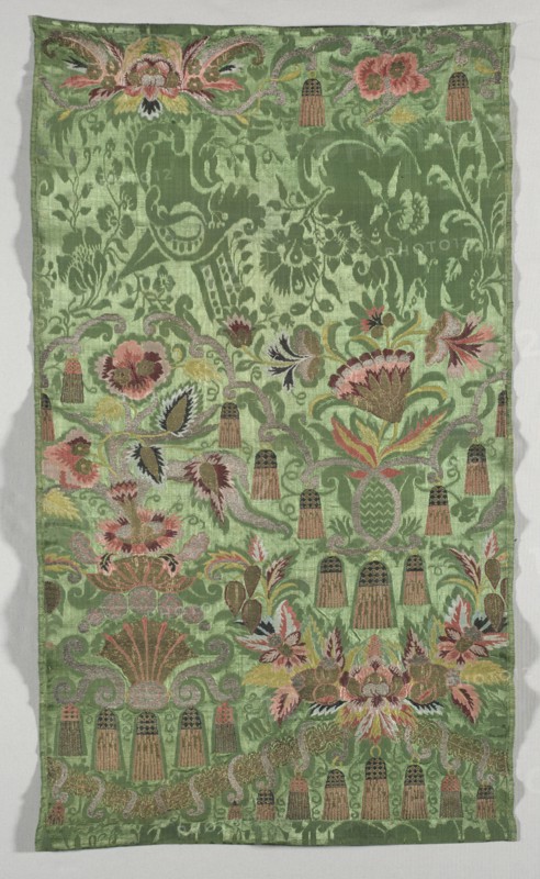 Length of Silk Brocade, early 1700s. Italy, early 18th century. Brocade, silk; overall: 92.1 x 54.6 cm (36 1/4 x 21 1/2 in.)