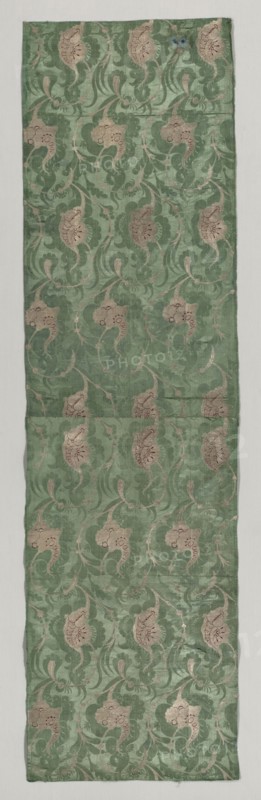 Length of Brocade, 1700s. Italy, Venice, 18th century. Brocade; silk and metal; overall: 193.1 x 55.3 cm (76 x 21 3/4 in.)