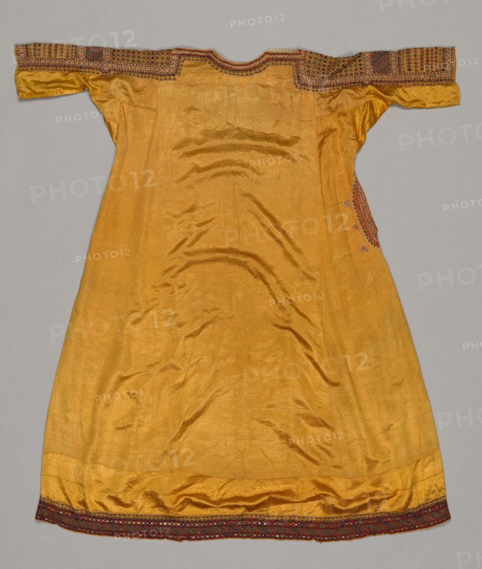 Woman's Costume, 1800s. India, Cutch, 19th century. Embroidery, silk; overall: 114.3 x 101.6 cm (45 x 40 in.).
