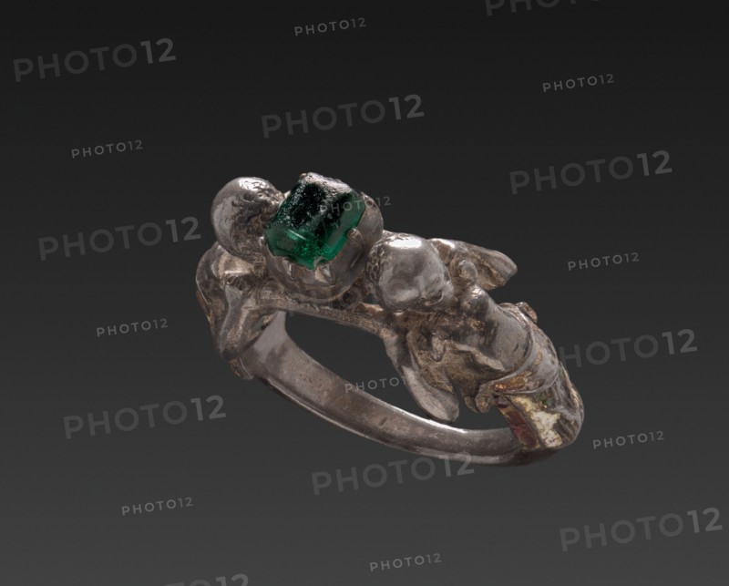 Ring, 1700s. Italy, 18th century. Silver and emerald; diameter: 1.6 cm (5/8 in.).