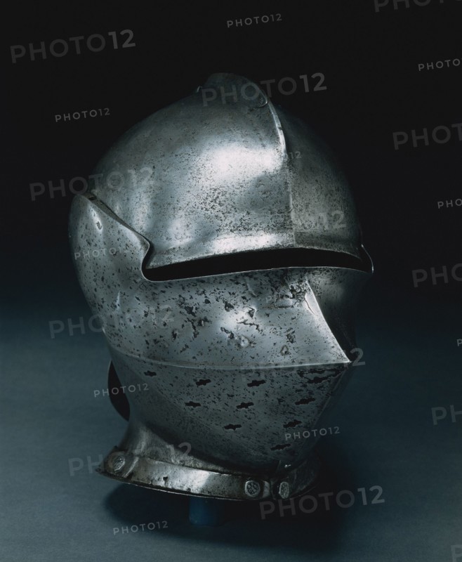 Armet à Rondelle, c. 1460 - 1475. Italy, Milan, 15th century. Steel; overall: 28.6 x 32.4 x 20.3 cm (11 1/4 x 12 3/4 x 8 in.).