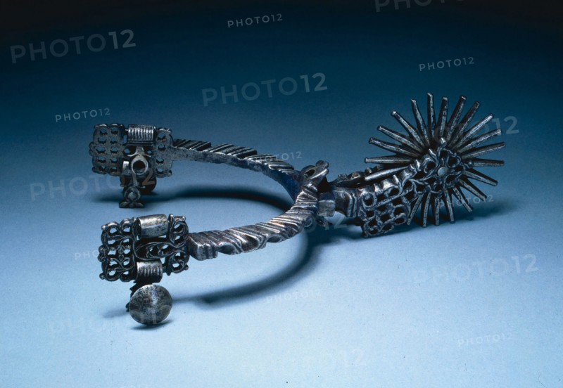 Rowel Spur, c. 1700. Spain, early 18th Century. Steel ; diameter: 7.2 cm (2 13/16 in.); overall: 9.5 cm (3 3/4 in.)