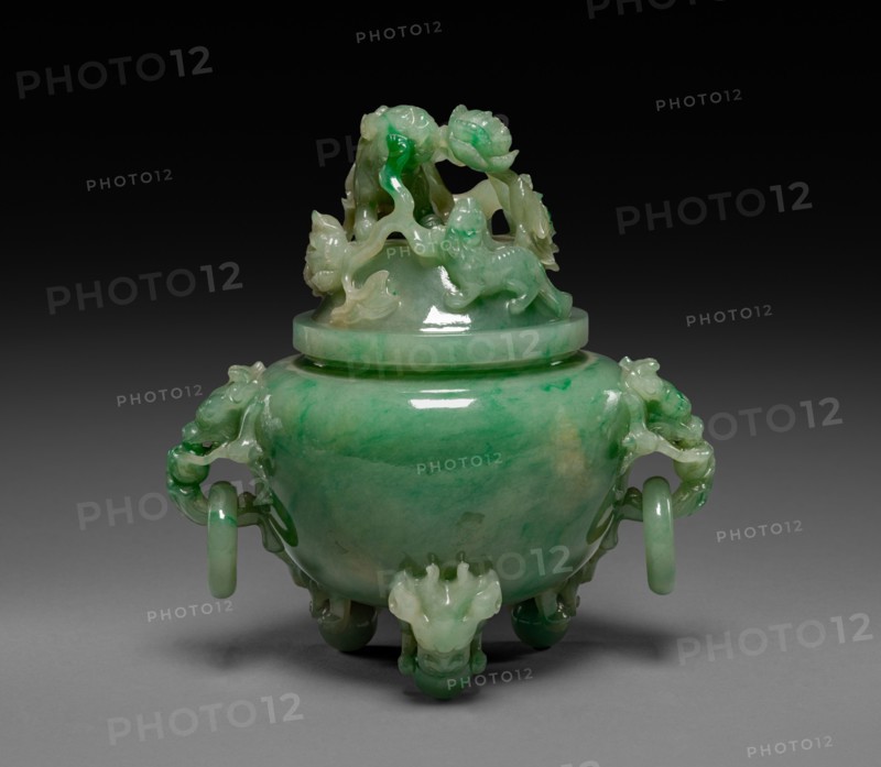 Tripod Vase: Ting, 1644-1911. China, Qing dynasty (1644-1911). Jade; overall: 16 cm (6 5/16 in.).