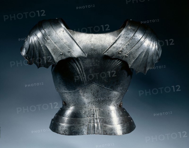 Gothic Backplate, c. 1475-1500. Germany, late 15th Century. Steel, modern leather straps; overall: 44.5 x 34.5 x 16.5 cm (17 1/2 x 13 9/16 x 6 1/2 in.).