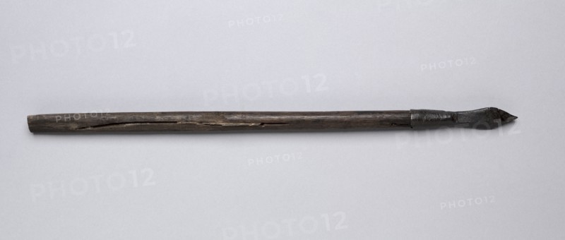 Crossbow Bolt, 1500s-1600s. Germany, 16th-17th century. Wood, leather, steel; average: 37.2 cm (14 5/8 in.)