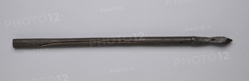 Crossbow Bolt, 1500s-1600s. Germany, 16th-17th century. Wood, leather, steel; average: 37.2 cm (14 5/8 in.)