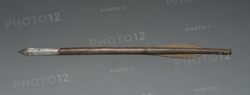Crossbow Bolt, 1500s-1600s. Germany, 16th-17th century. Wood, leather, steel; average: 37.2 cm (14 5/8 in.).